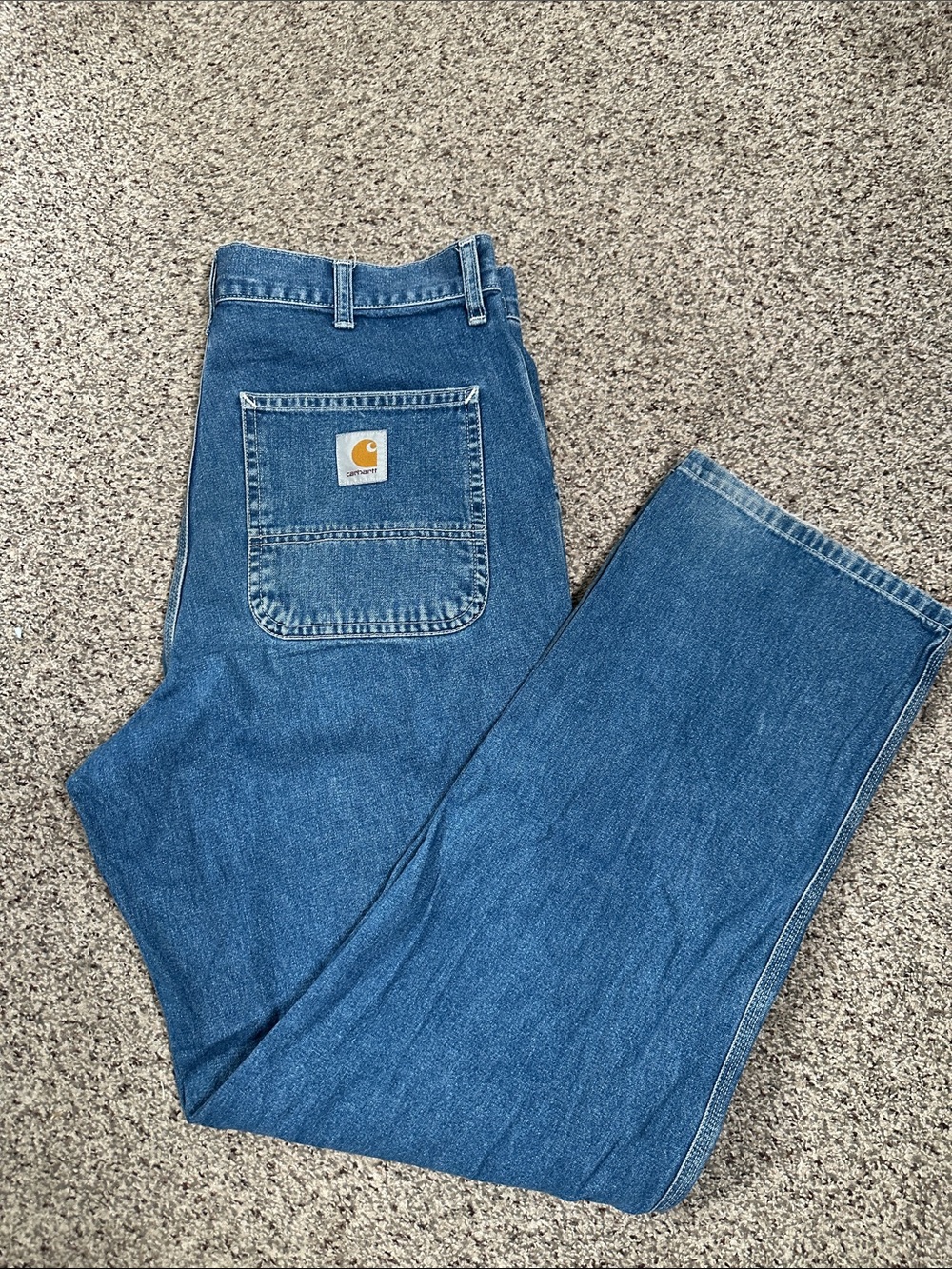Carhartt WIP Classic Men's Blue Straight-Leg Jeans size 32x32